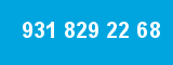 931 829 22 68 931 829 22 68